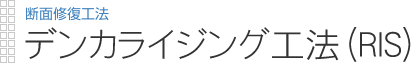 断面修復工法|デンカライジング工法（RIS）